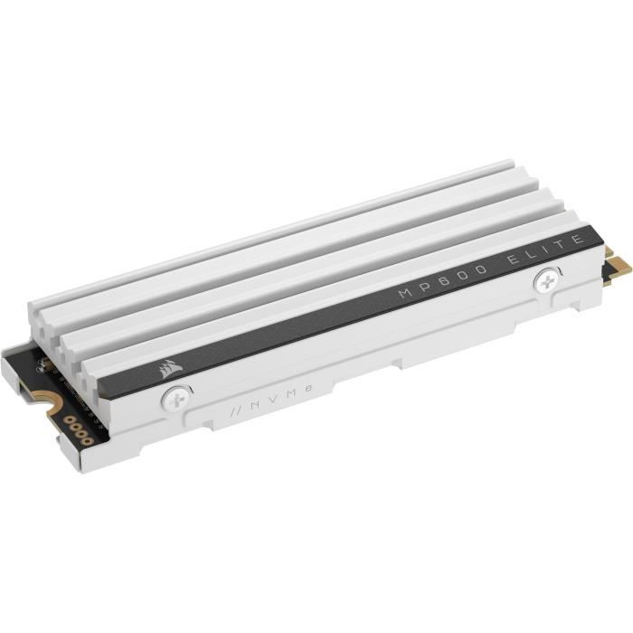 Internal SSD - CORSAIR - MP600 ELITE 1TB Gen4 PCIe x4 NVMe M.2 SSD Optimized for PS5 with LP Heatsink - White