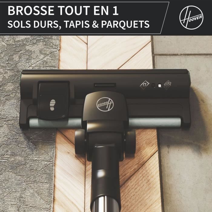 Bagless cylinder vacuum cleaner - HOOVER - HP321PAF - 850 W - 75 dBA - 2 L - Grey