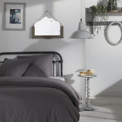 Duvet cover - TODAY - CHARME - Chambray - Dark gray Capucine - 260 x 240 cm