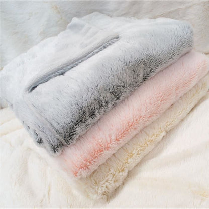 DOMIVA Snow blanket with micro-soft lining - 75 x 100 cm - Mouse