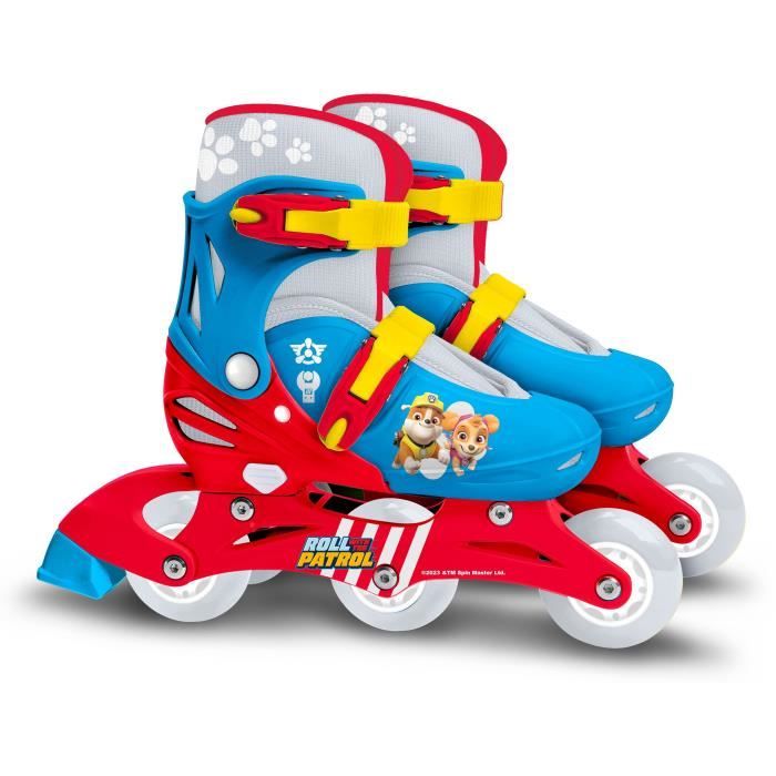 Two in one Inline Skates - PAW PATROL - PAT PATROUILLE - 3 Wheels - Tri skate and Roller in linen - Adjustable size 27-30