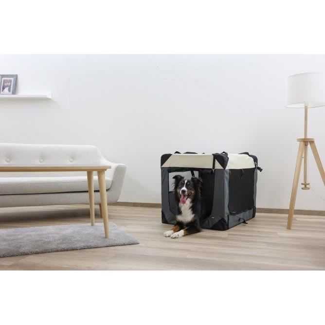 Transport box - KERBL - Journey - 70 x 52 x 52 cm - Gray / Beige