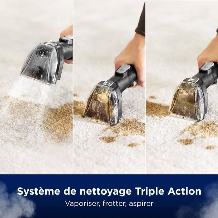 NEW BISSELL SpotClean HydroSteam Select - Steam Cleaner - Carpets, Cars, Tiles - 1000 W - 4.5 m - 3 Cleaning Modes