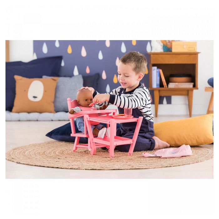 Corolle - High pink chair - Meal accessory - For Poupon 36 and 42 cm - 3 years old