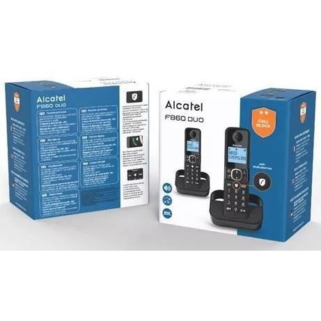 Cordless landline telephone - ALCATEL - F860 duo black - Blocking unwanted calls