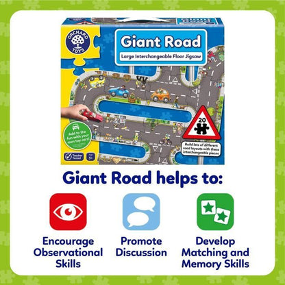 Giant Road Road - Puzzle - ORCHARD - 20 large interchangeable pieces