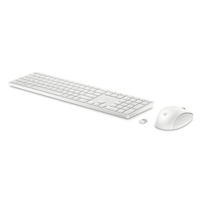 HP 650 Wireless Keyboard Mouse Set - AZERTY - White