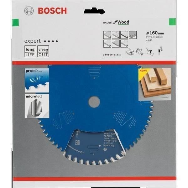 Circular saw blade Expert for Wood 160 x 20 x 2.2 mm, 48