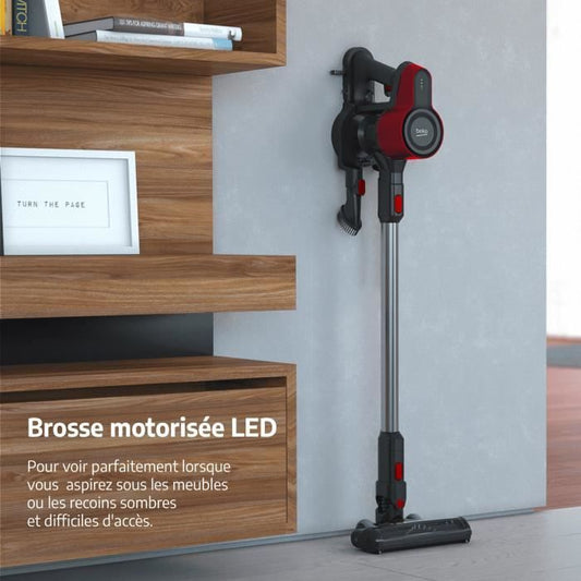 Beko VRT50121VR multifunction wireless broom vacuum cleaner - 21.6V - 45min autonomy - Cyclonic technology - backlit brush