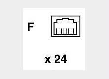 EATON TRIPP LITE SERIES 24-PORT 1U RACK-MOUNT CAT6/CAT5 110 PATCH PANEL, 568B, R