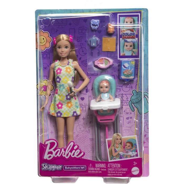 BABYSITTER BABY MEAL BOX - BARBIE - HTK35