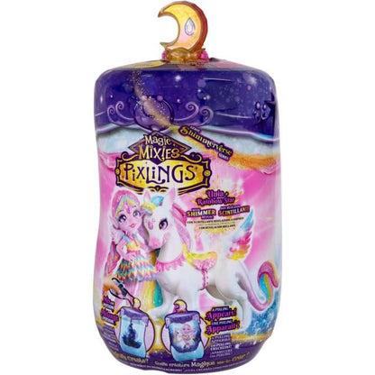 Pixling Unia and Cosmic Doll - MAGIC MIXIES - Doll and unicorn in a bottle, with ingredients