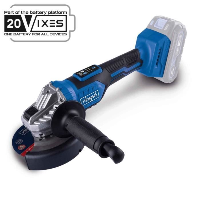 Brushless angle grinder - SCHEPPACH - 20V IXES - 125 mm - without battery or charger - BC-AG125-X