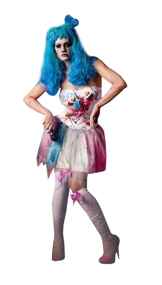 Sexy Zombie Candy Girl Dress Costume Adult Large 12-14
