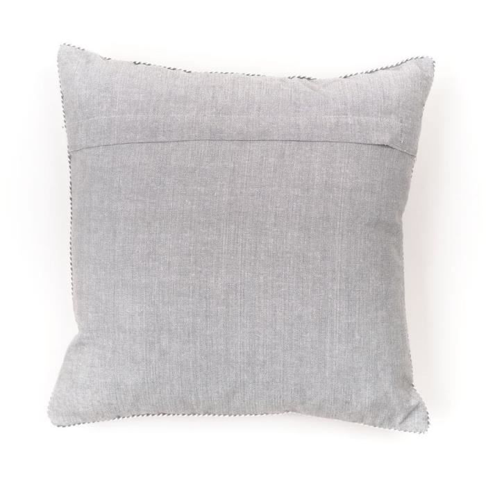 Cushion - TODAY - CHARME - Chambray x Petite broderie Capucine - 40 x 40 cm