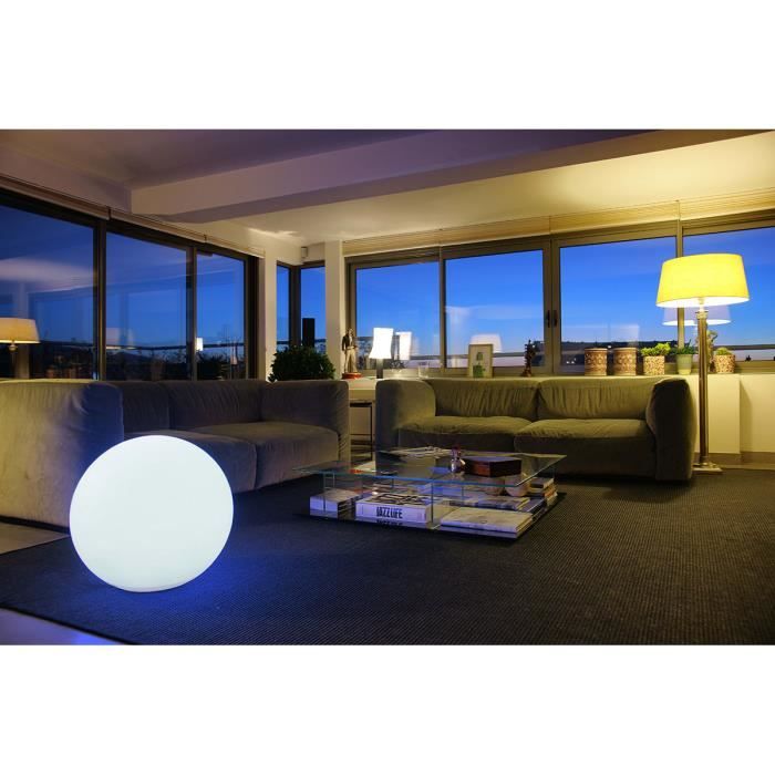 LUMISKY - Wired outdoor LED light ball - white BOBBY - Ø60cm E27 base