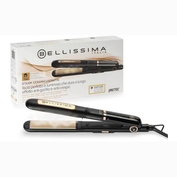 Steam Straightener - Bellissima - My Pro Steam B28 100 - Protection and Shine - 3 Temperatures - Suitable for All Hair Types