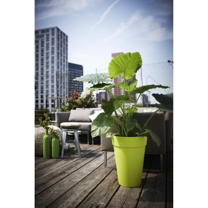 ELHO Loft Urban Round flower pot High 35 - Gray - Ø 34 x H 45 cm - outdoor - 100% recycled