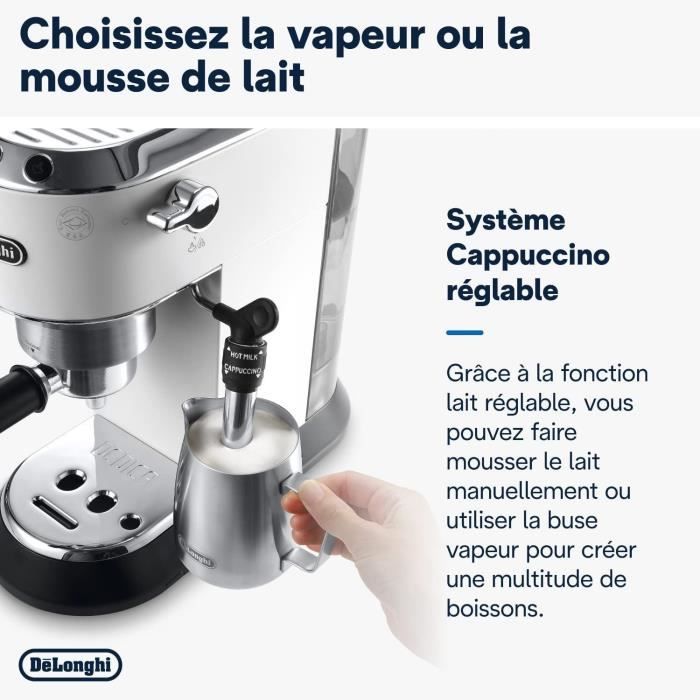 Classic espresso machine - Delonghi EC 685.W Dedica Style - White