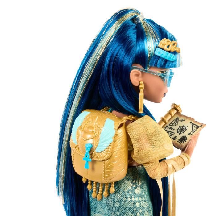 Monster High-Cleo de Nile-Doll with Animal and Accessories HXH74