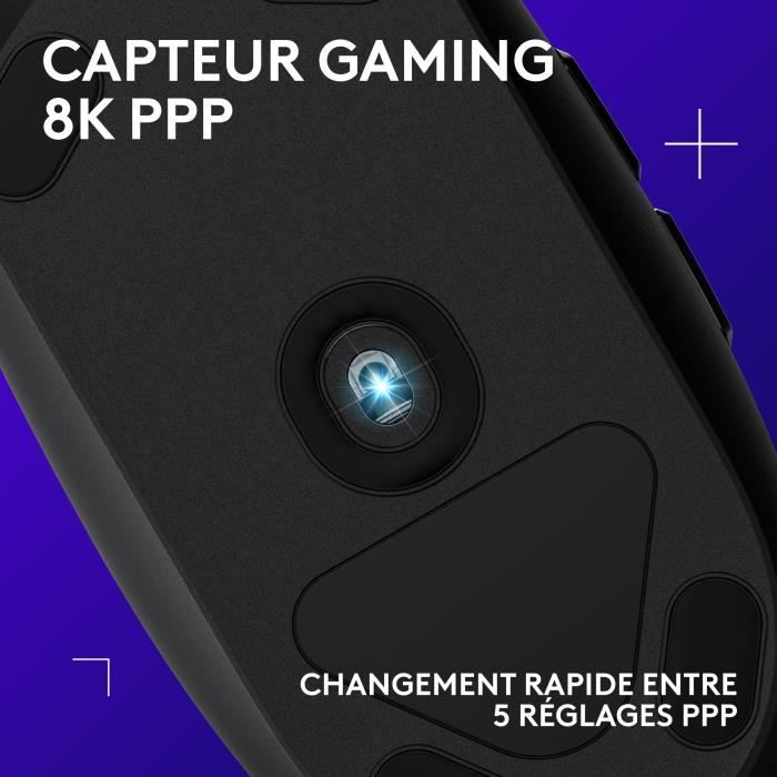 Logitech - G203 LightSync RGB Gaming Mouse - Black