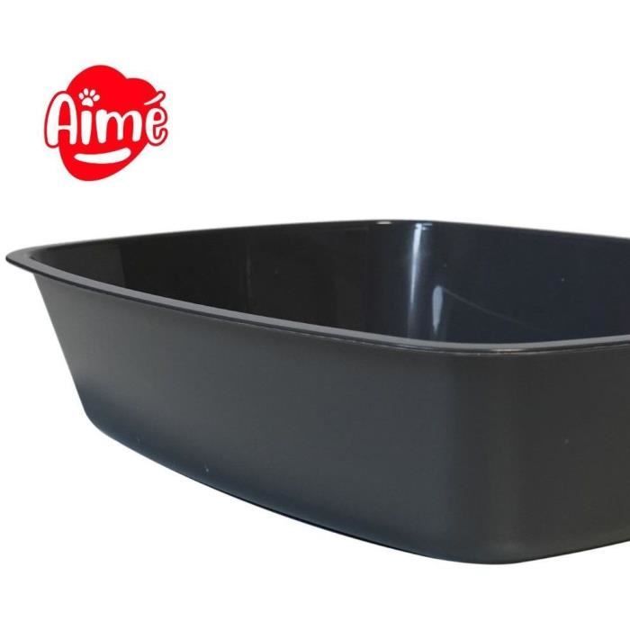 AIME Litterbox without rim - rounded edges - 43 x 31 x 10 cm - for cat