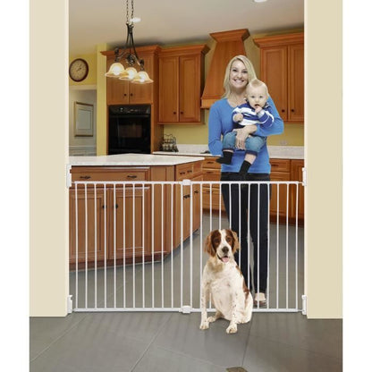 DREAMBABY Safety barrier Extra large BROADWAY Gro Gate - To be screwed - L 76/134,5 x H 76 cm - White