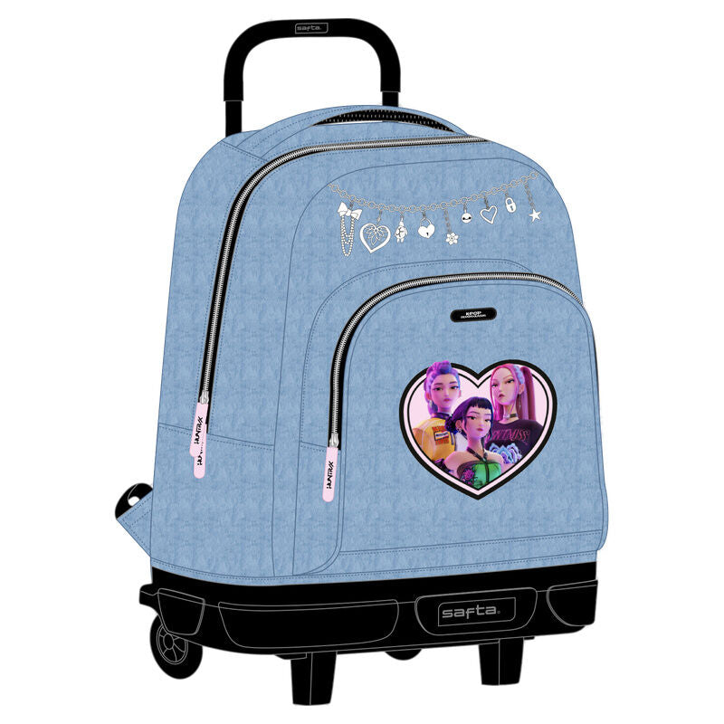 Demon Hunters Kpop Huntrix compact trolley 45cm