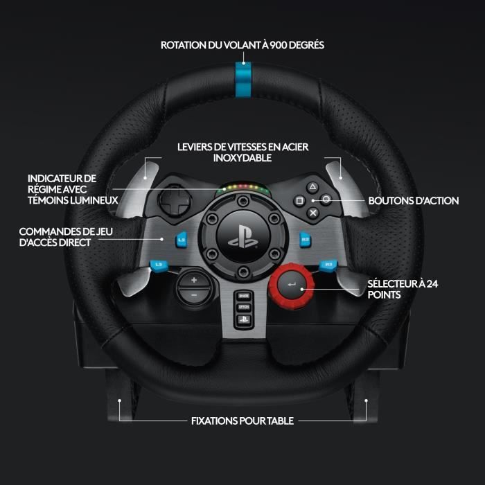 LOGITECH G29 Driving Force Racing Wheel - PS4 and PC