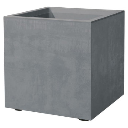 Cube Flower Pot - DEROMA - Millennium R - Ashgrey - Self-Watering - 39 cm