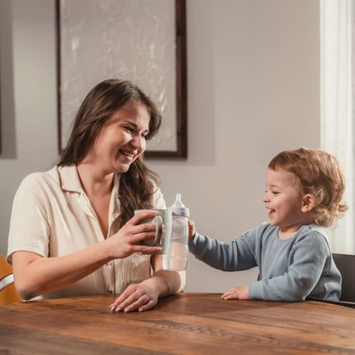 Baby bottle - MAM BABY - Easy Active - +6 months - 330 ml - X flow teat - Berry