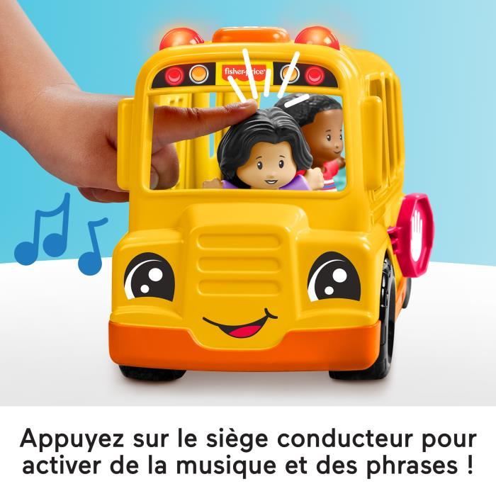 Fisher-Price Little People-The School Bus-Musical Push-Along Vehicle HYT03