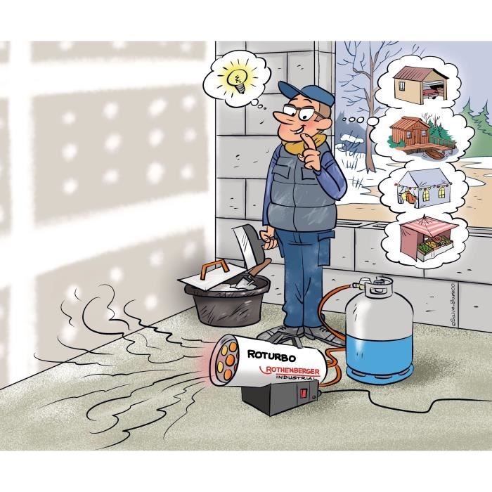 ROTHENBERGER Hot air generator - Roturbo 12000 - Silver