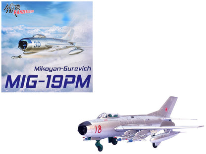 Mikoyan-Gurevich MiG-19PM Farmer-E Fighter Aircraft "Red 18" Soviet Air Force 1/72 Diecast Model by Panzerkampf