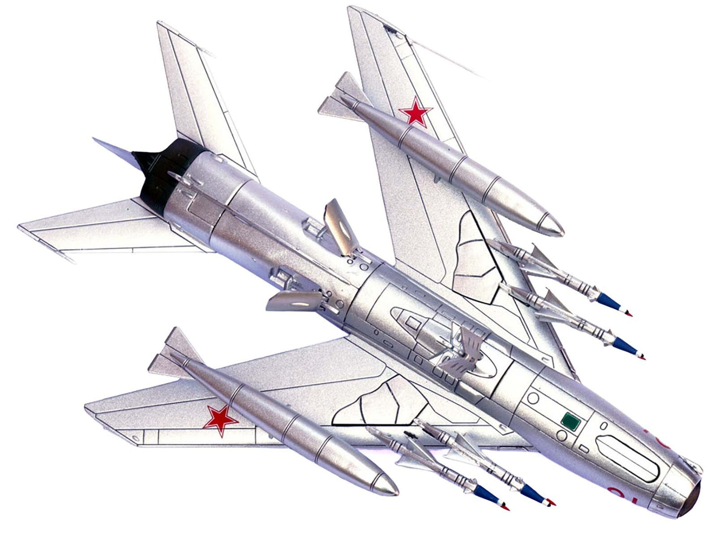 Mikoyan-Gurevich MiG-19PM Farmer-E Fighter Aircraft "Red 18" Soviet Air Force 1/72 Diecast Model by Panzerkampf