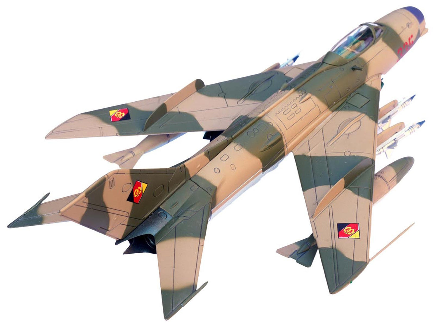 Mikoyan-Gurevich MiG-19PM Farmer-E Fighter Aircraft "Red 335" East German Air Force 1/72 Diecast Model by Panzerkampf