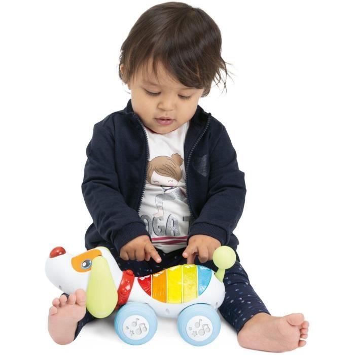 Pull-along toy - Chicco - Dog Ré Mi - White - 18 months - Indoor