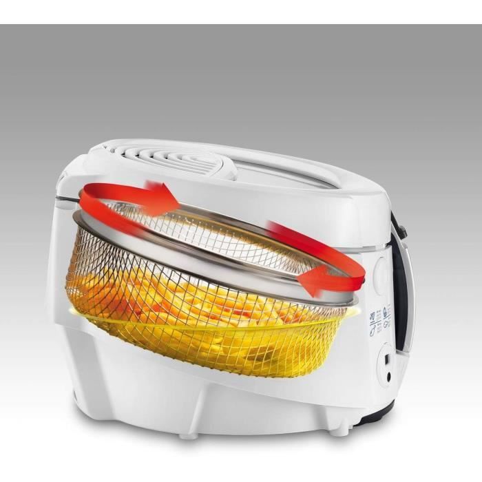 DELONGHI F38436 RotoFry Classic Electric Fryer - White