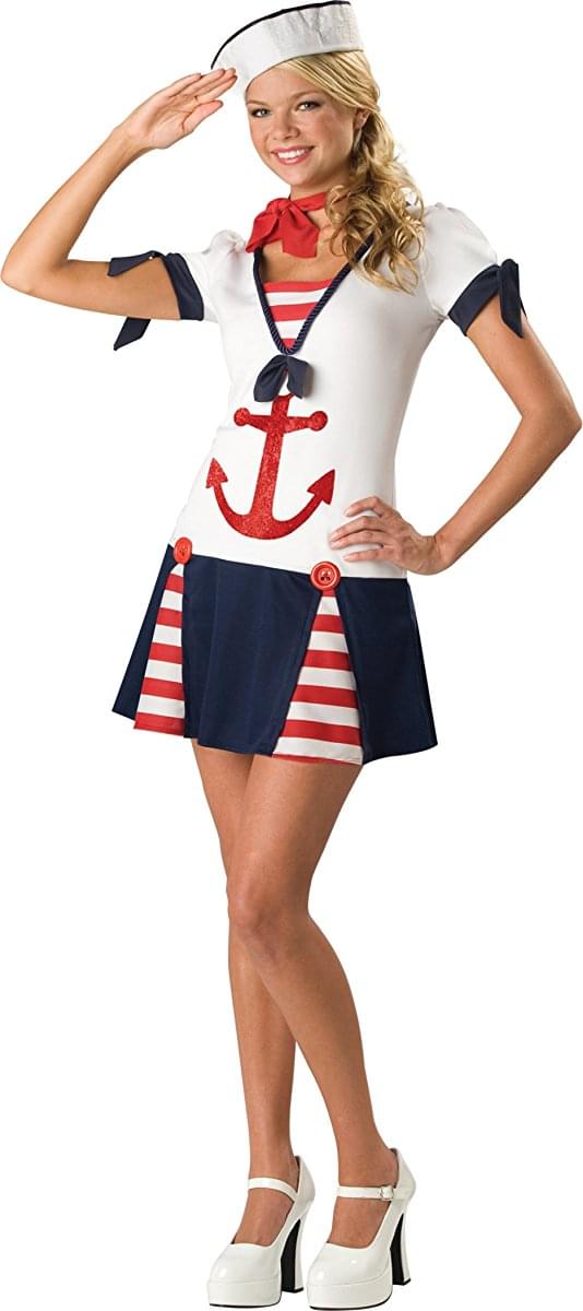 Sassy Sailor Teen Costume, Medium (Age 14-15)