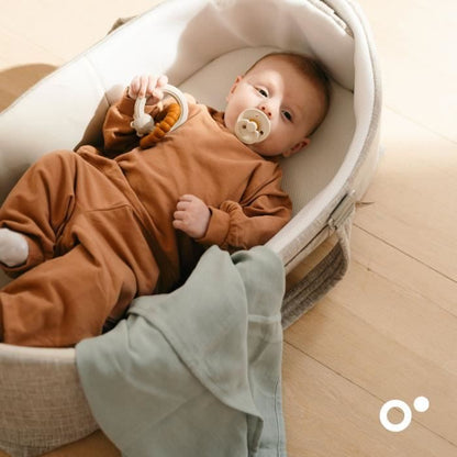 Pack of 3 swaddles - DOOMOO - Organic cotton gauze - Oeko-Tex certified - Green