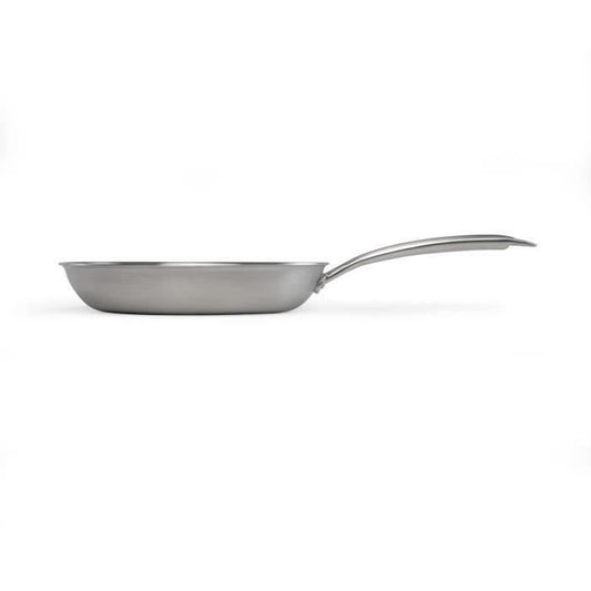 Brigade - 24 cm stainless steel frying pan - LIVOO - MEP158 - Triply stainless steel - Suitable for all hobs including induction - Made in France