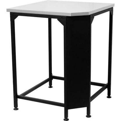 Corner table - COZZE - Stainless steel worktop - Black