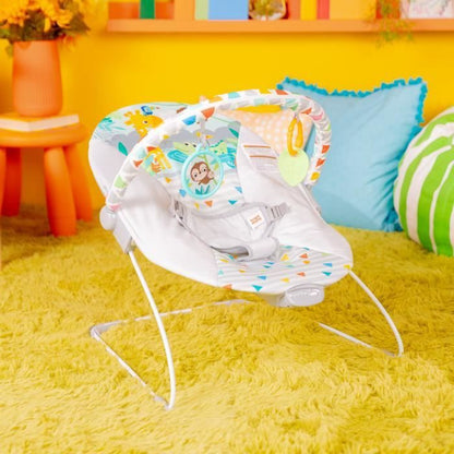BRIGHT STARTS Baby bouncer - vibrating - safari fun 