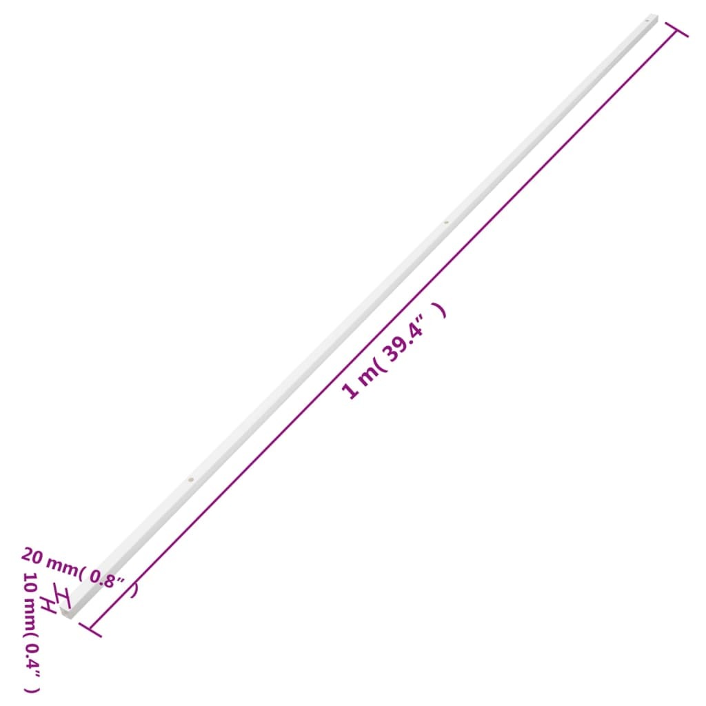 Cable Trunking 0.8"x0.4" 32.8' PVC