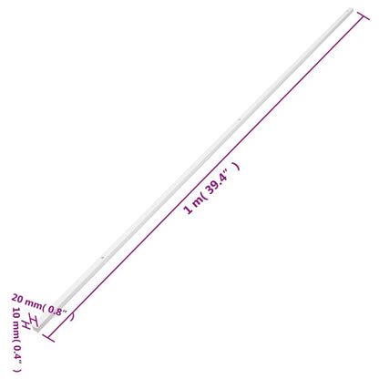 Cable Trunking 0.8"x0.4" 32.8' PVC