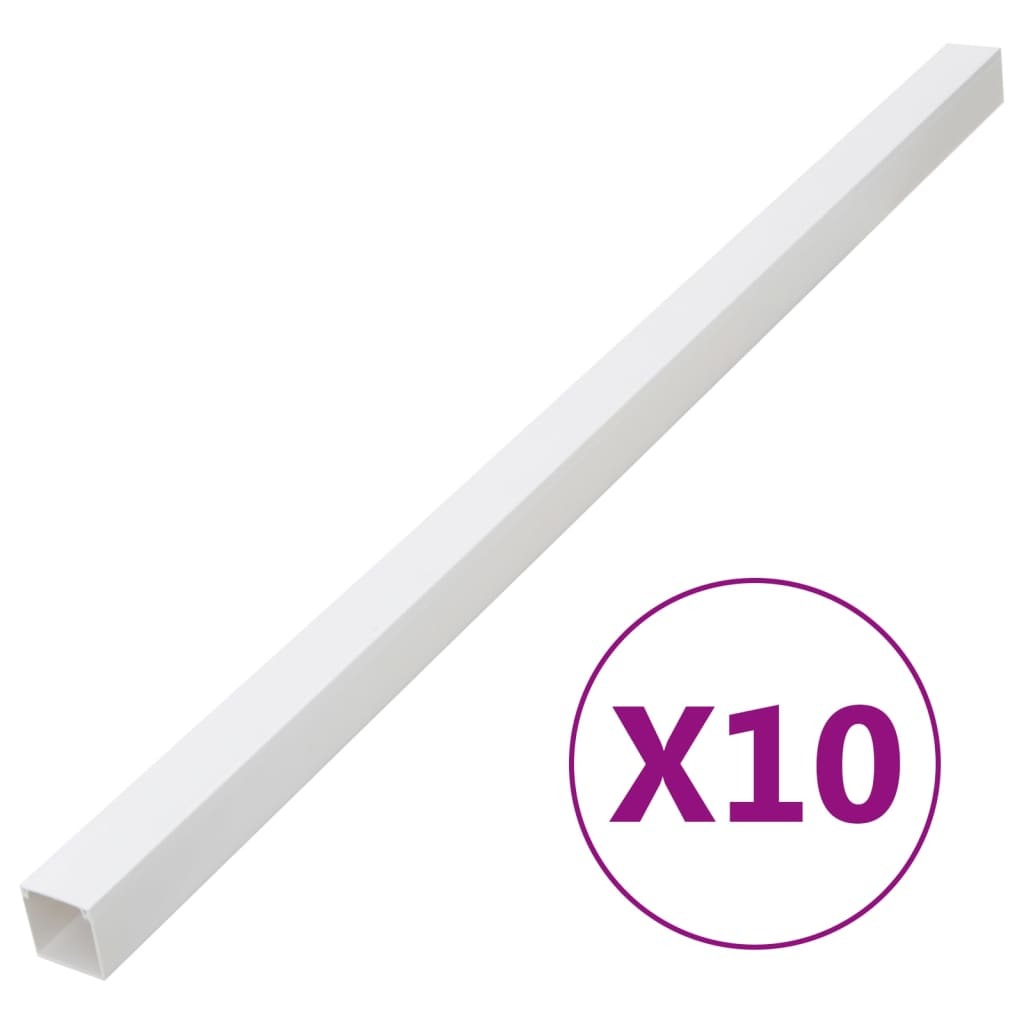 Cable Trunking 1.6"x1" 32.8' PVC
