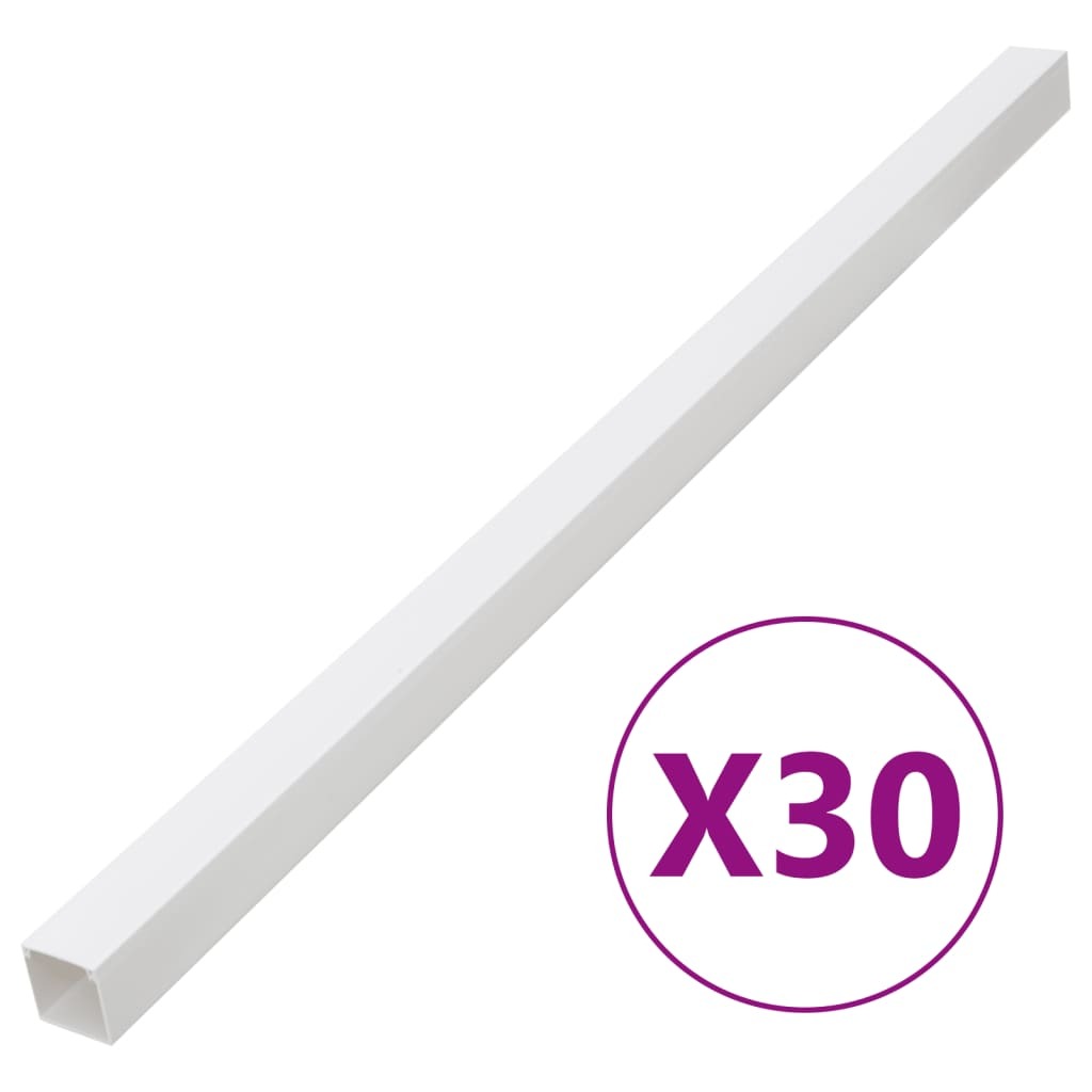 Cable Trunking 2.4"x1.6" 98.4' PVC