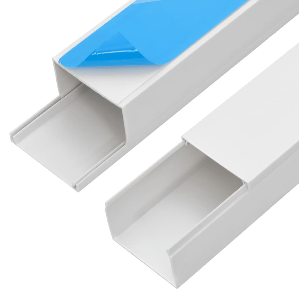 Cable Trunking Self-Adhesive 2.4"x1.6" 32.8' PVC