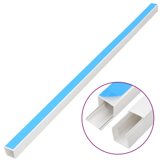 Cable Trunking Self-Adhesive 1.2"x0.8" 98.4' PVC