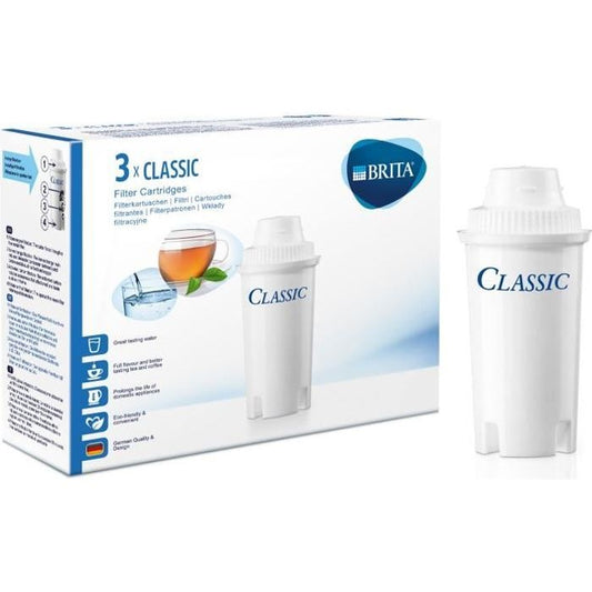 Brita Pack of 3 Classic White filtering cartridges